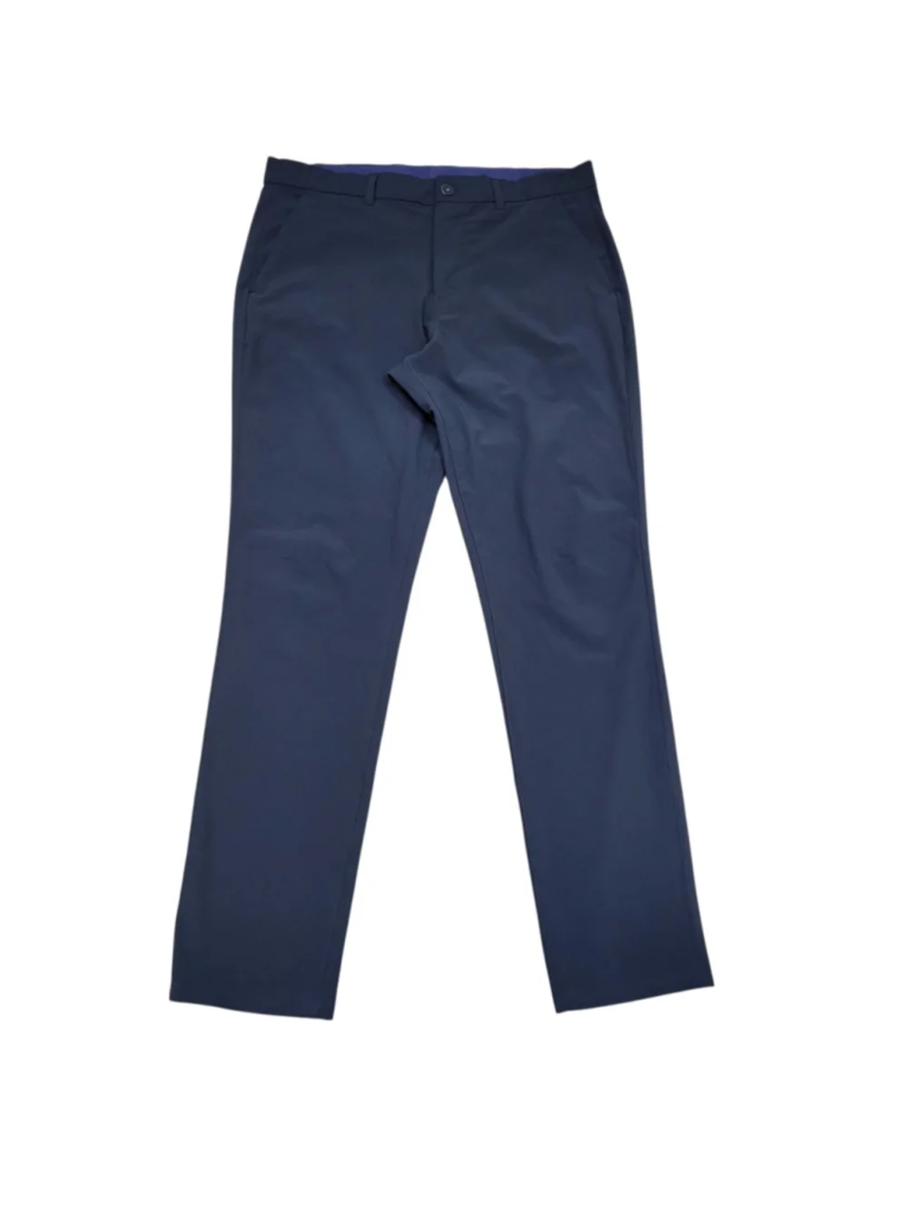 Mizzen Main Men's Black Polyester Spandex Blend Flat Front Golf Pants Size 35/32